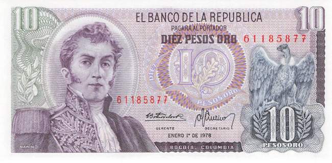 10 Pesos 7.8.1980